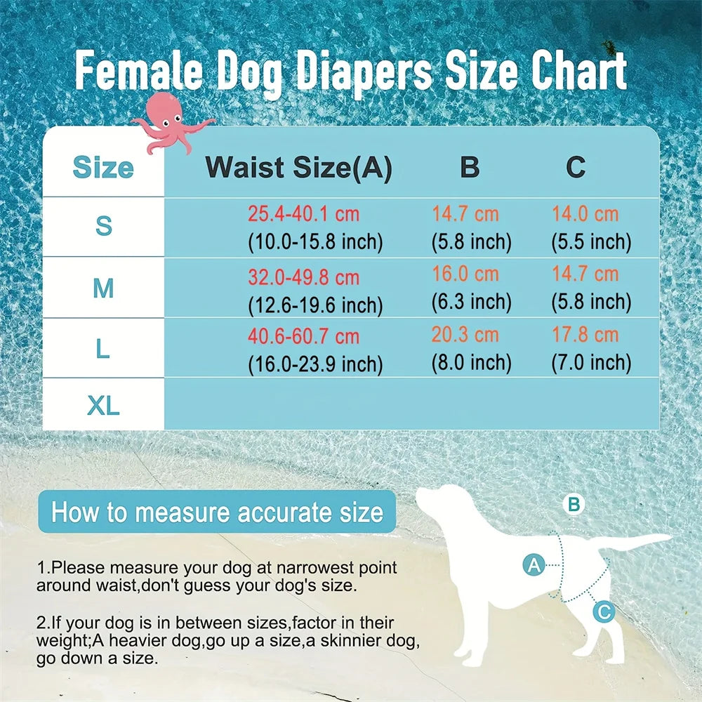 Reusable Leak-proof Female Dog Nappy