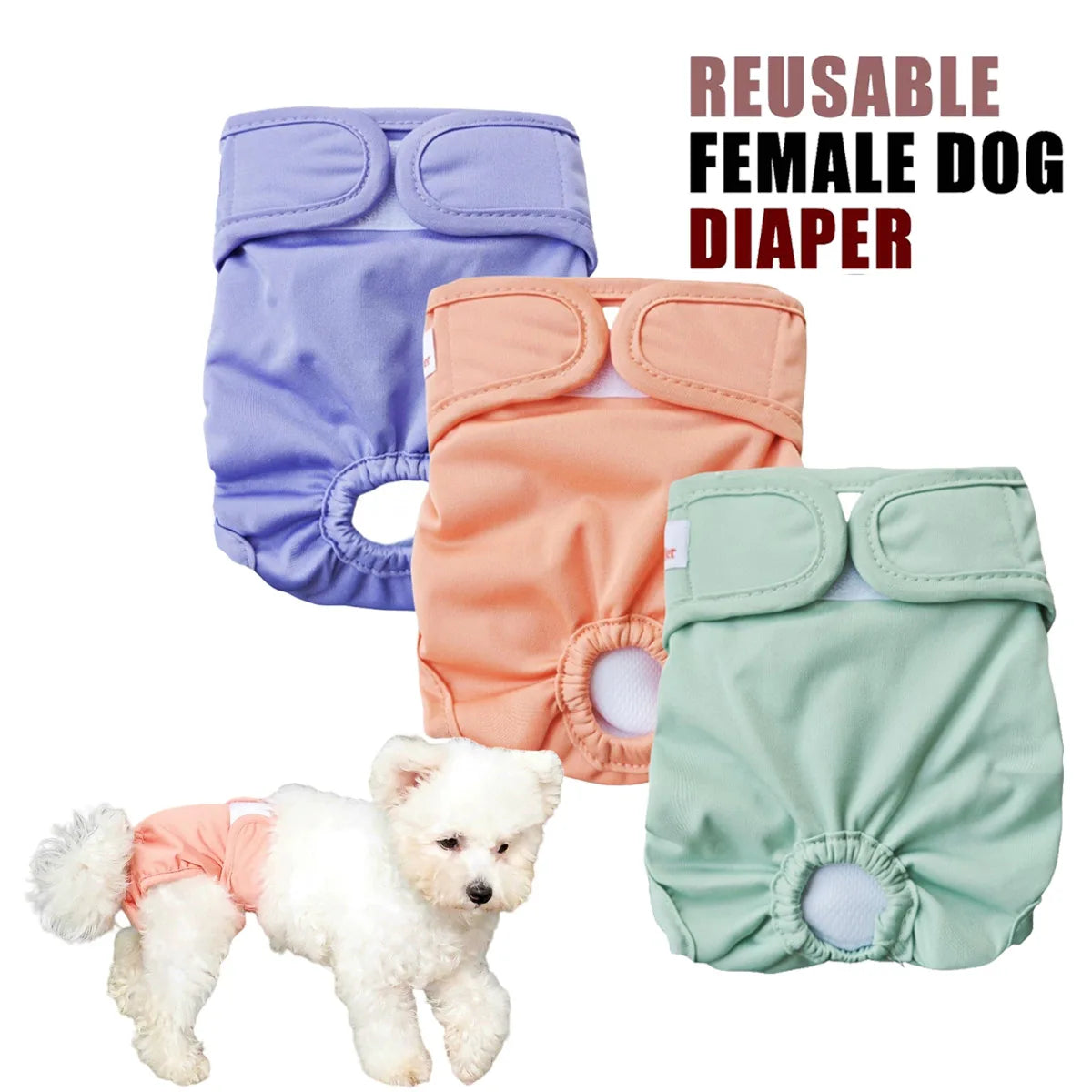 Reusable Leak-proof Female Dog Nappy