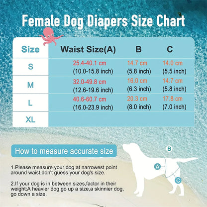 Reusable Leak-proof Female Dog Nappy